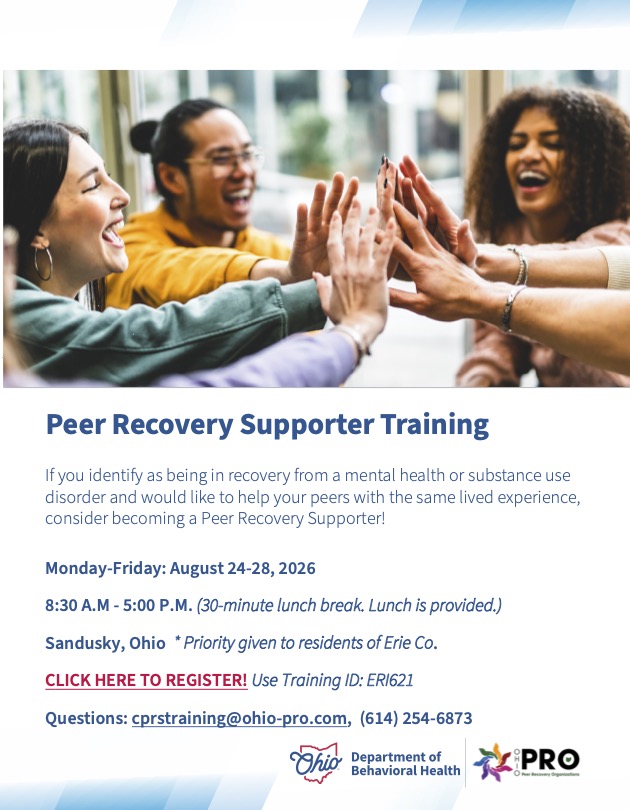 Peer-Recovery-Supporter-Training-Flyer-For August 2026 Training